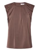 Coster Copenhagen Draped Top Brun
