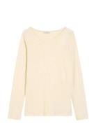 Marc O'Polo T-Shirts Long Sleeve Kräm