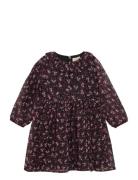 Creamie Dress Flower Dobby Svart