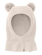 Huttelihut Balaclava Windstop Pompoms Kräm