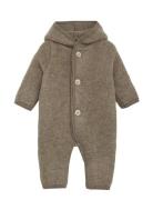 Huttelihut Pram Suit Pixie Wool Fleece Khaki Green