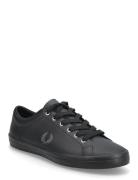 Fred Perry Baseline Leather Svart