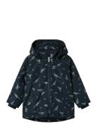 Name It Nmmmax Pa Jacket Ref Aop Noos Marinblå
