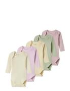 Name It Nbnbody 5P Ls Solid Rib Noos Rosa