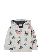 Boboli Fleece Jacket Printed Grå