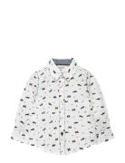 Boboli Poplin Shirt Printed Vit