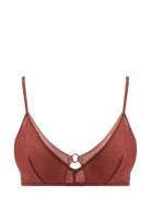 Understatement Underwear Mesh Double Triangle Bralette Röd