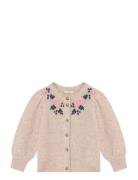 Fliink Star Alpaca Embroidered Cardigan Beige