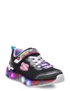 Skechers Girls Eternal Heart Lights Ton Of Love Svart