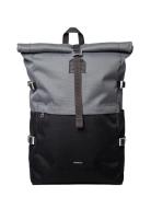 SANDQVIST Icon Rolltop Backpack L Grå