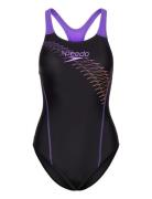 Speedo Womens Medley Logo 1 Piece Svart