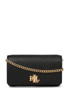 Lauren Ralph Lauren Crosshatch Crossbody Turn-Lock Tech Case Svart