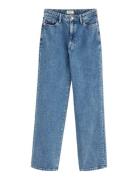 Lindex Trousers Denim Hanna Retro Blu Blå