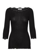 Rosemunde Rwbeatrice 3/4 S Boatneck T-Shirt Svart