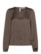 Rosemunde Rwmessina Ls Regular Blouse Brun