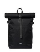 SANDQVIST Icon Rolltop Backpack M Svart