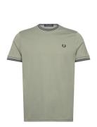 Fred Perry Twin Tipped T-Shirt Grön