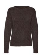 Vero Moda Vmdoffy Ls O-Neck Blouse Ga Noos Brun
