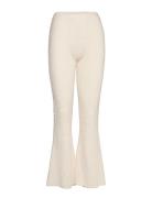 Helmut Lang Rib Flare Pant.slubb Kräm