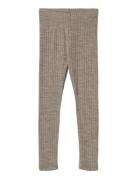 Wheat Wool Silk Leggings Agi Grå