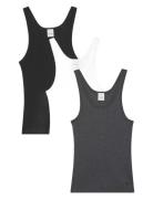 Calvin Klein Scoop Neck Cotton Tank 3Pk Svart
