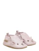 En Fant Slippers Suede Animal Rosa