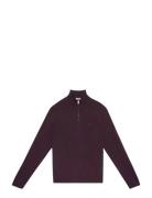 Calvin Klein Ls 100% Merino Qz 14Gg Brun