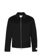 Calvin Klein Ls Solid Wool Short Fz Jkt Svart