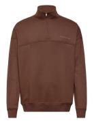 Tommy Hilfiger Half Zip Brun