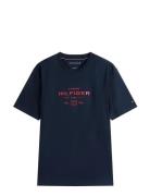 Tommy Hilfiger Hilfiger Stack Graphic Tee Marinblå