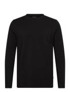Lindbergh Basic O-Neck Stretch Tee L/S Svart