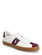 Polo Ralph Lauren Court Vulc Leather-Suede Sneaker Vit