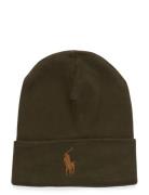 Polo Ralph Lauren Combed Cotton Beanie Khaki Green