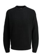 Jack & J S Jjkaito Knit Crew Neck Bf Svart