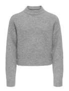 Kids Only Kogrene Life Ls Button O-Neck Cp Knt Grå