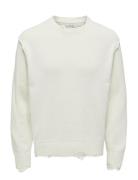 ONLY & SONS Onstune Rlx Ls Crew Neck Knit Life Vit