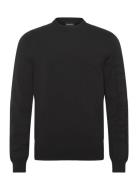 Lyle & Scott Mesh Logo Crew Neck Jumper Svart