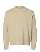 Selected Slhteller Fn Relaxed Crew Neck Noos Kräm