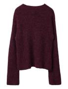 Lexington Clothing Alpaca Blend Mock Neck Sweater Burgundy