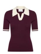 Noella Lilo Polo Knit Burgundy