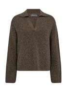 MOS MOSH Mmthora Aidy Polo Knit Brun