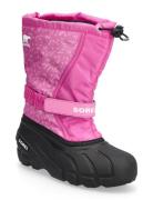 Sorel Youth Flurry Boot Print Rosa