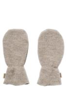 Wheat Wool Fleece Miitens Jay Grå