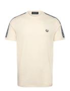 Fred Perry Contrast Tape Ringer Tee Kräm