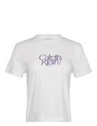 Calvin Klein Jeans Ss Fitted Script Calvin Klein Te Vit