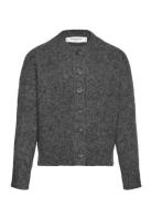 Rosemunde Kids Rktulip Wool Blend Ls Short Cardiga Grå