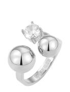 Bud To Rose Brea Crystal Ring Gold Silver