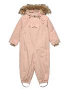 MINI A TURE Matwisti Fleece Lined Snowsuit Fake Fur. Grs Rosa
