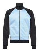 Fred Perry Contrast Sleeve Trk Jkt Blå