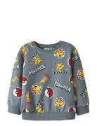Name It Nmmsilo Pokemon Nreg Sweat Bru Sky Grå